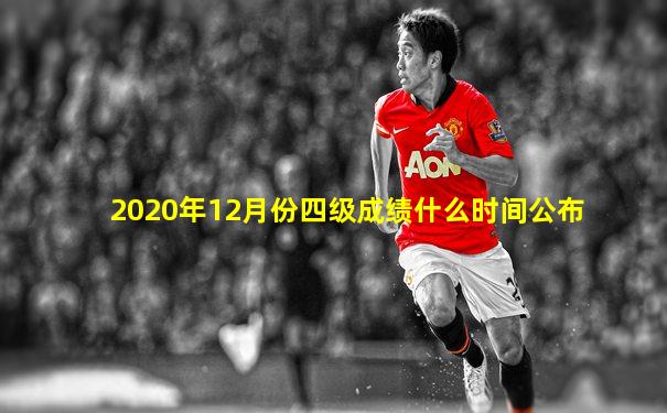 2020年12月份四级成绩什么时间公布