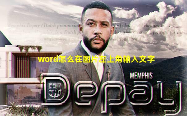 word怎么在图片左上角输入文字